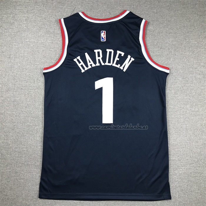 Camiseta Los Angeles Clippers James Harden NO 1 Icon 2024-25 Azul